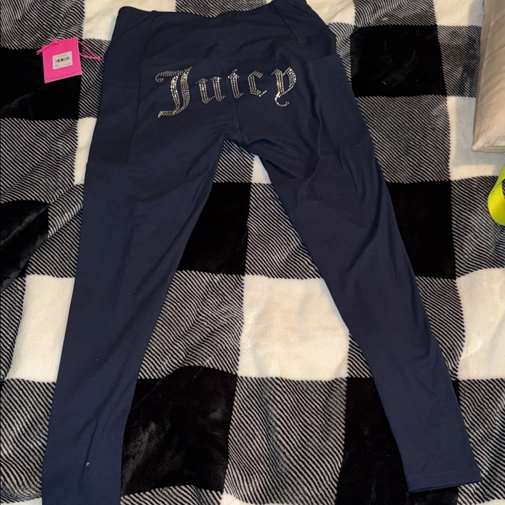 NWT Juicy Couture Navy Leggings Size Small